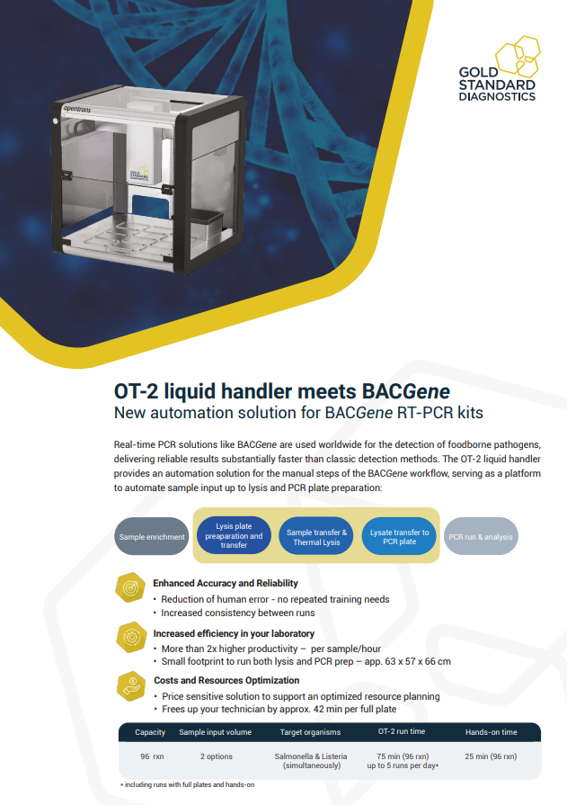 OT-2 Liquid handler for BACGene use