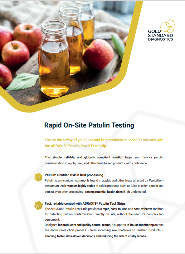 GSD Patulin Test Strip