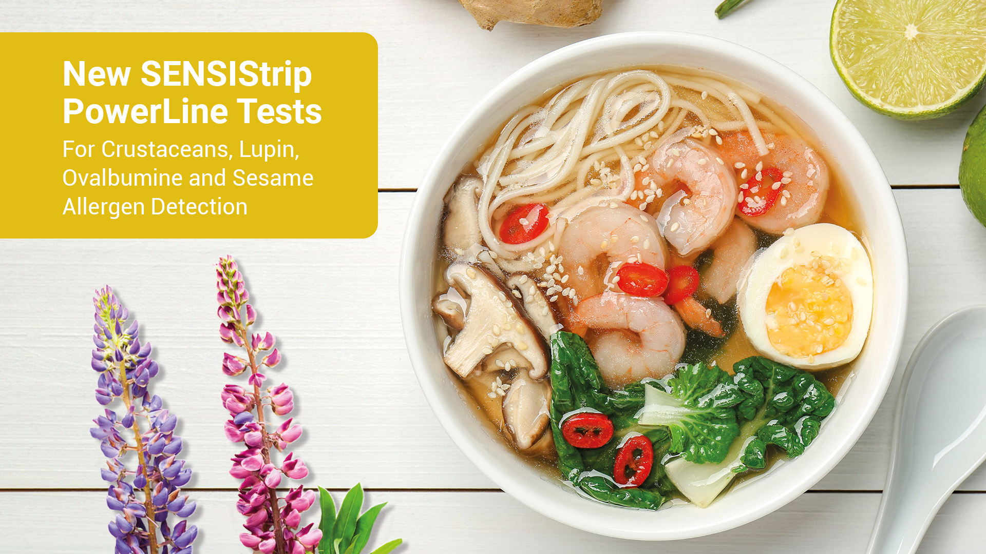 New SENSIStrip PowerLine Tests for Crustaceans, Lupin, Ovalbumin and Sesame: Fast Results, No False Negatives