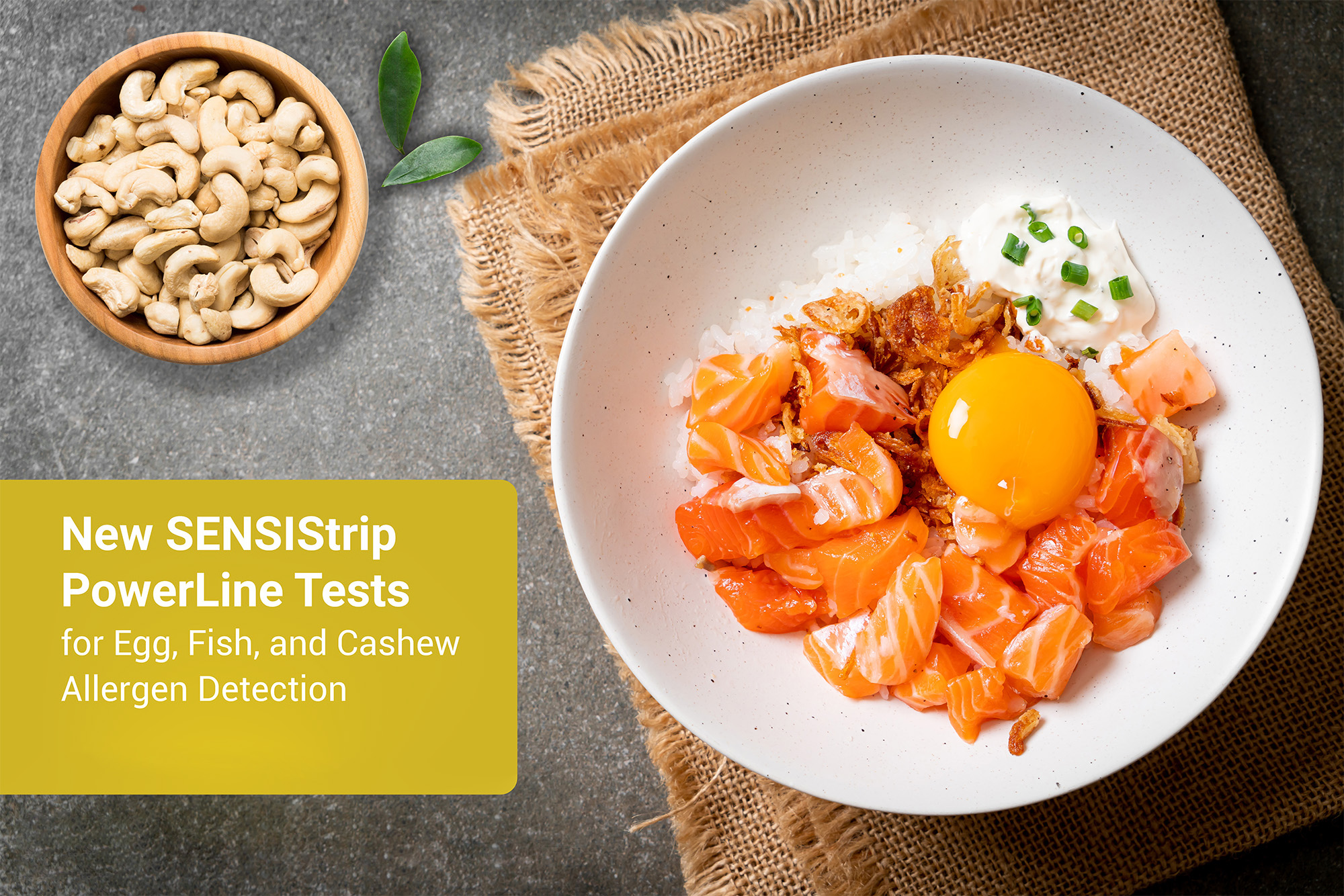 New SENSIStrip Allergen PowerLine Tests for Egg, Fish, and Cashew