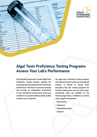 Algal Toxin Proficiency Testing Programs