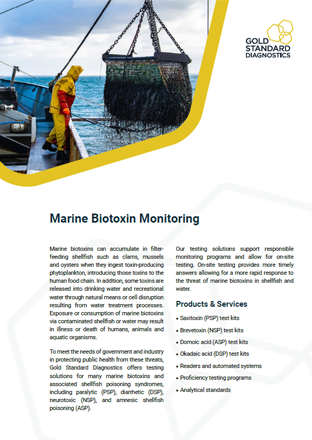 Marine Biotoxin Monitoring