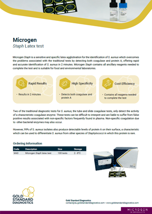 Microgen Staph Latex test