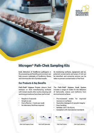 Microgen Path-Chek Sampling Kits